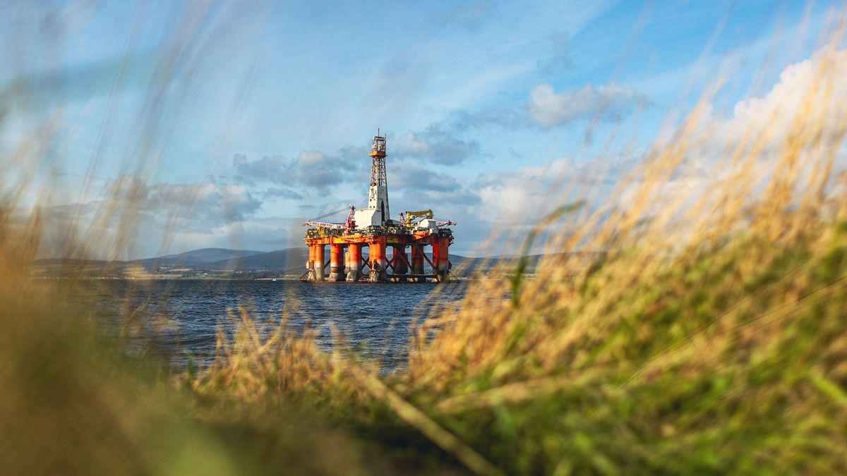 Idle Oil Platforms In The Cromarty Firth szakszervezet brit