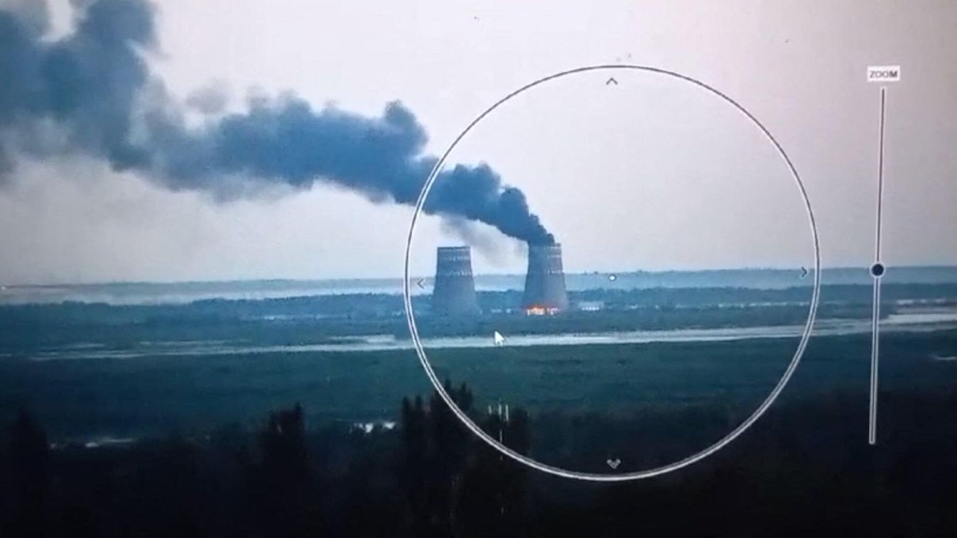 Fire breaks out in Zaporizhzhia nuclear power plant, atomerőmű