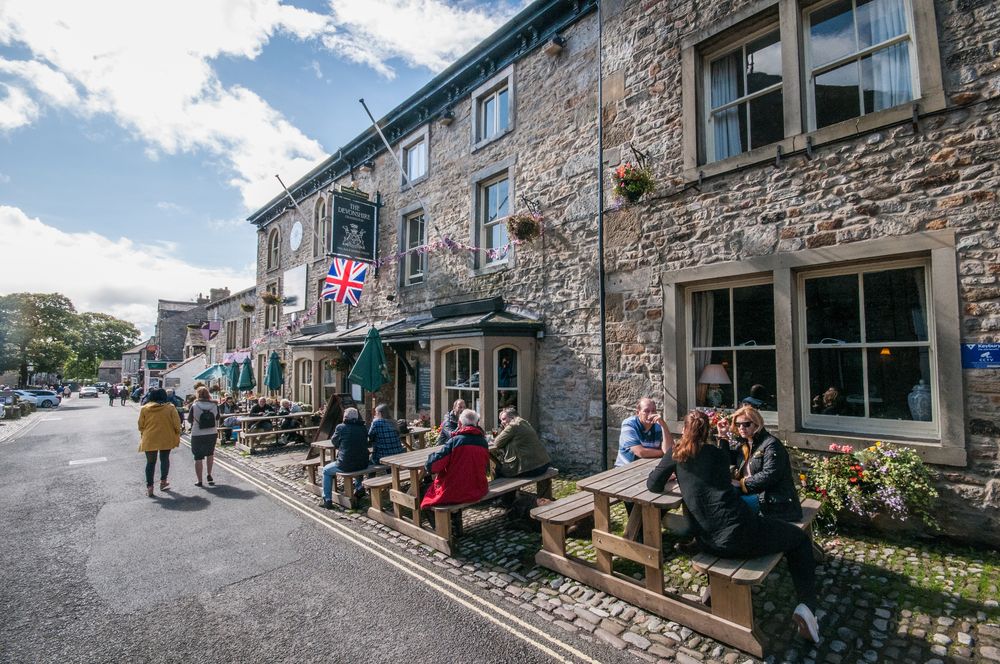 Grassington,,United,Kingdom,-,11,September,2017:,People,Socializing,On