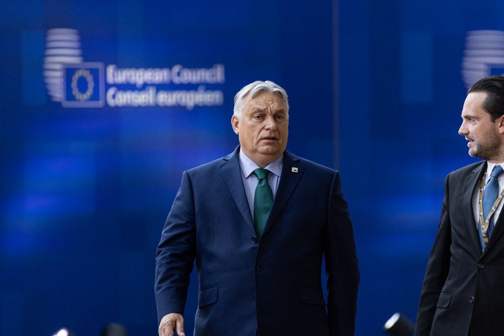 Viktor Orban PM Of Hungary At The European Council Summit, Orbán Viktor