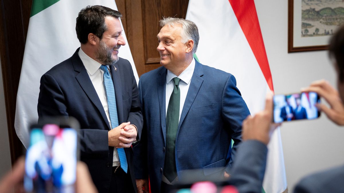 Megérkezett Orbán Viktorhoz Matteo Salvini