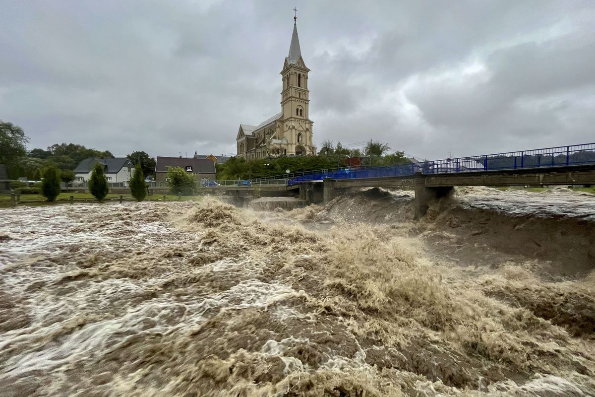 Heavy Rain Sweeps Central Europe