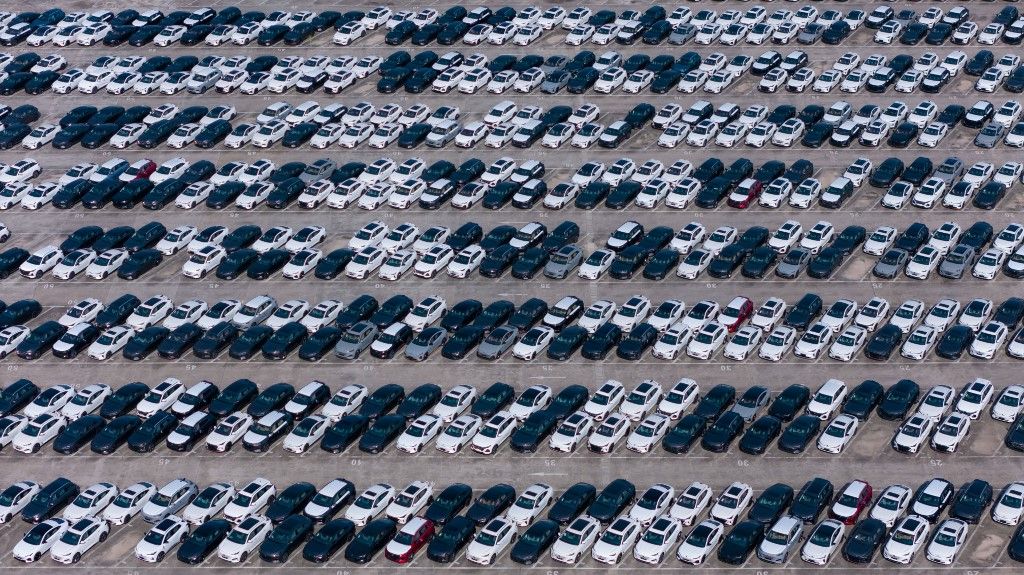 kínai autógyártás 
Changan Automobile Vehicle Distribution Center in Chongqing