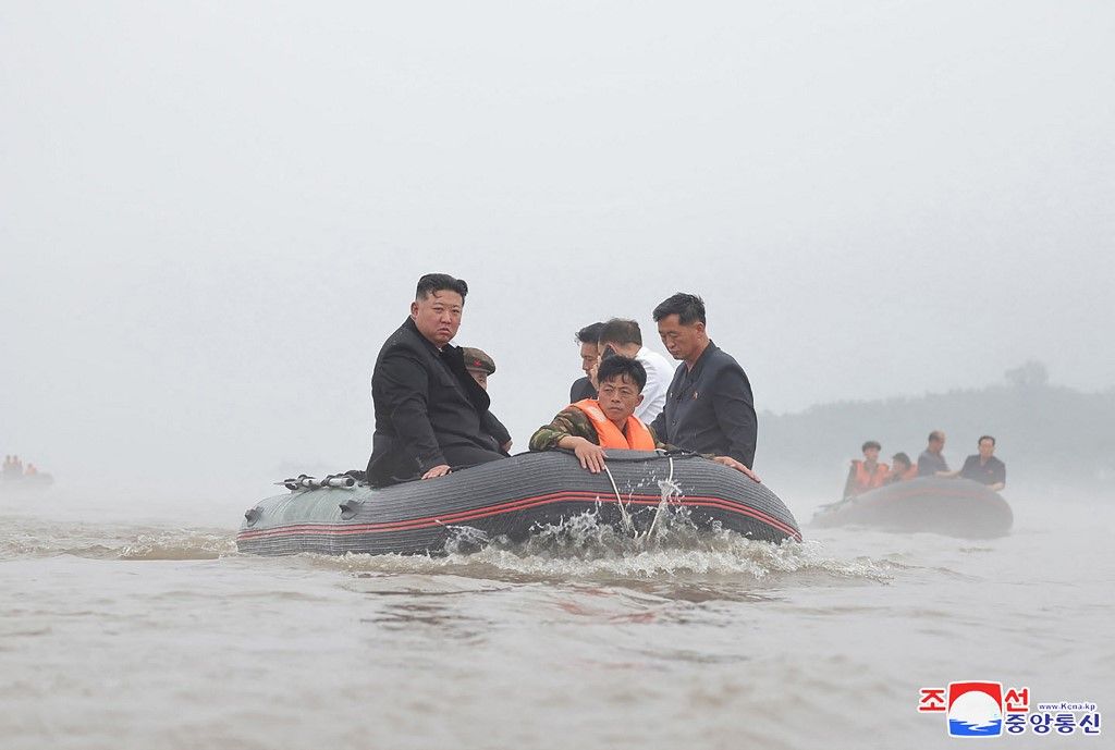 észak-korea, kim dzsong-un, árvíz
