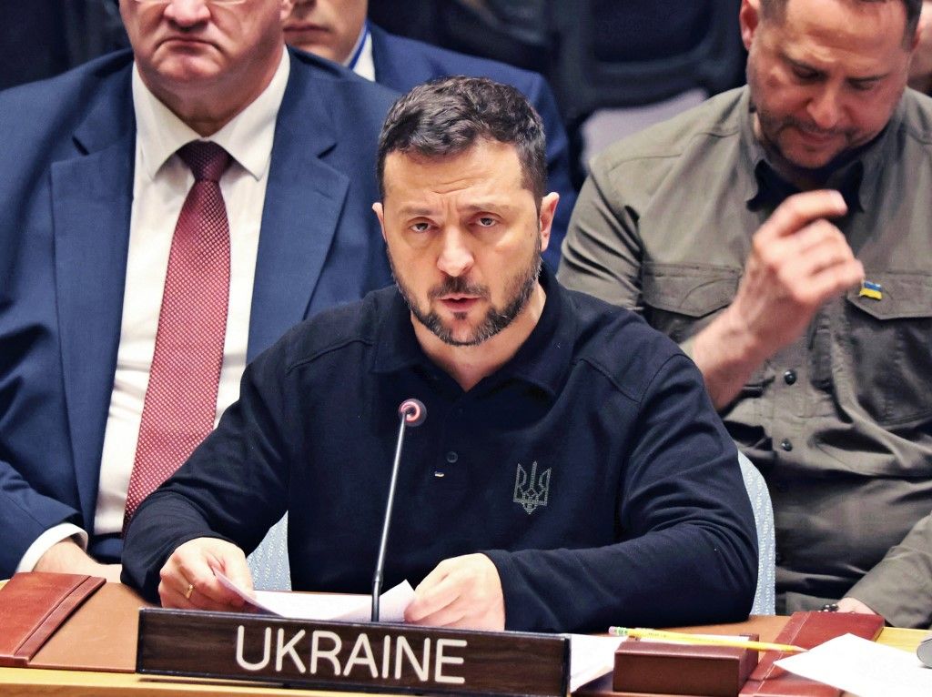 United Nations Security Council / Volodymyr Zelensky, zelenszkij, háború