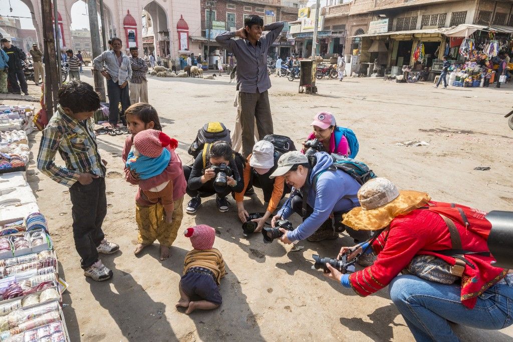 India, Rajasthan state, Nagaur, disgusting chinese photo workshop (Photo by FRILET Patrick / hemis.fr / Hemis via AFP)