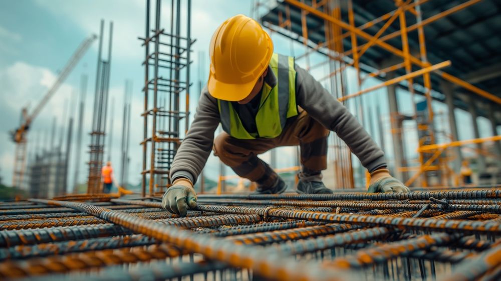 A,Construction,Worker,Wearing,A,Yellow,Hard,Hat,And,Safety