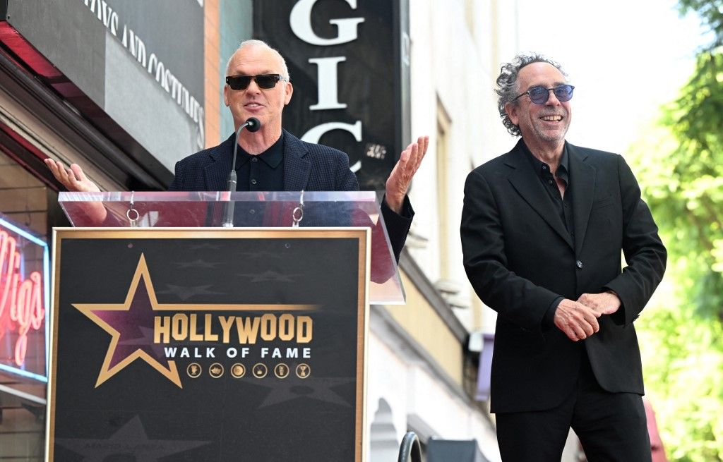 Director Tim Burton gets Hollywood Walk of Fame star