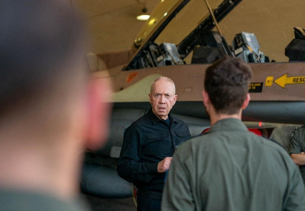 Israeli Defense Minister Yoav Gallant visits an airbase in Haifa       
Izrael