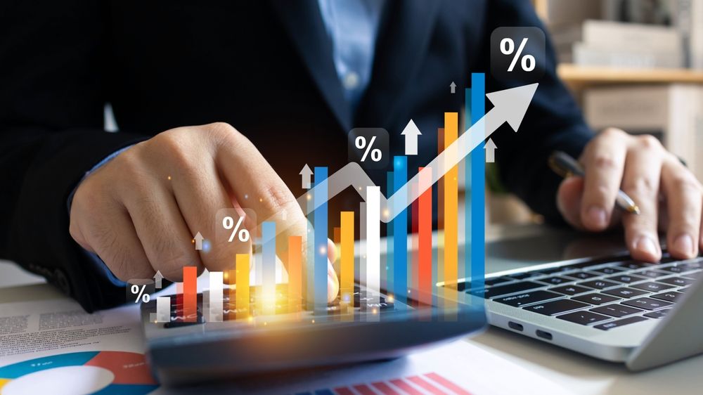 Delta Increase,Revenue,Asset,And,Profit,With,Icon,Concept.chart,Growth,Rate