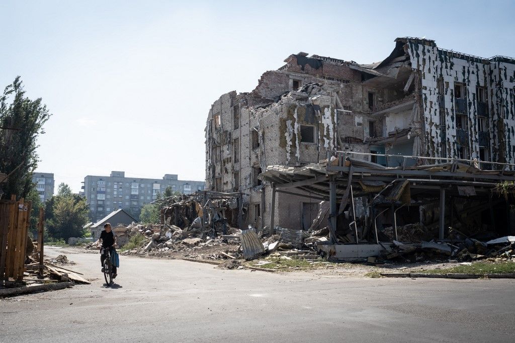 DONETSK OBLAST, UKRAINE - SEPTEMBER 06: A view of the damage from the city following a rocket strike of Russian forces in the Pokrovsk region, Ukraine on September 06, 2024. Patryk Jaracz / Anadolu (Photo by Patryk Jaracz / ANADOLU / Anadolu via AFP)
orosz