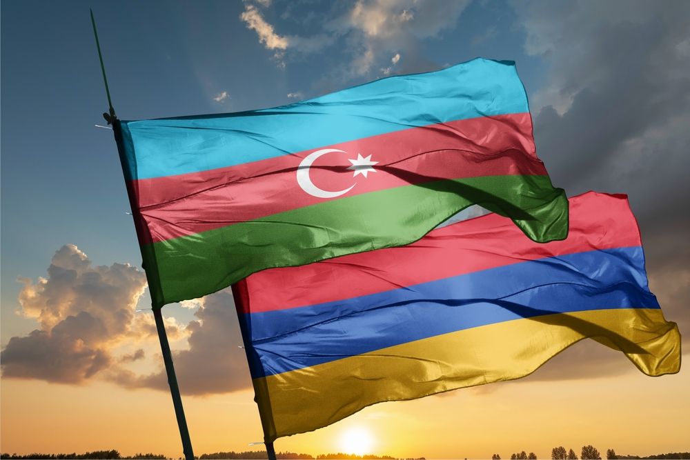 Flag,Of,Armenia,Flag,Of,Azerbaijan,Nagorno-karabakh,Conflict, irán