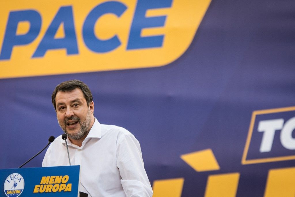 Demonstration To Close The Electoral Campaign For The European Elections Of The Lega Nord Party