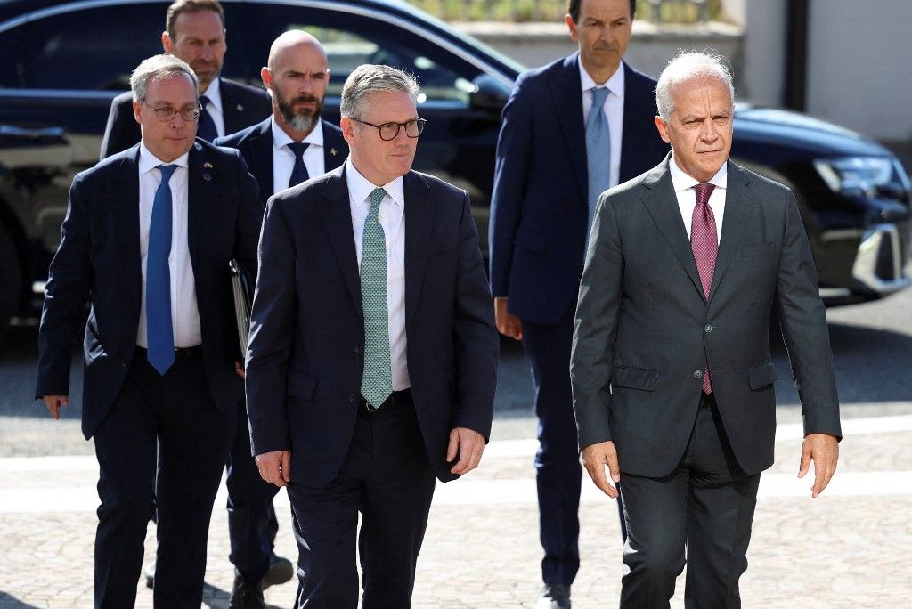 Italian Minister of the Interior Matteo Piantedosi visits the National Coordination Centre in Rome