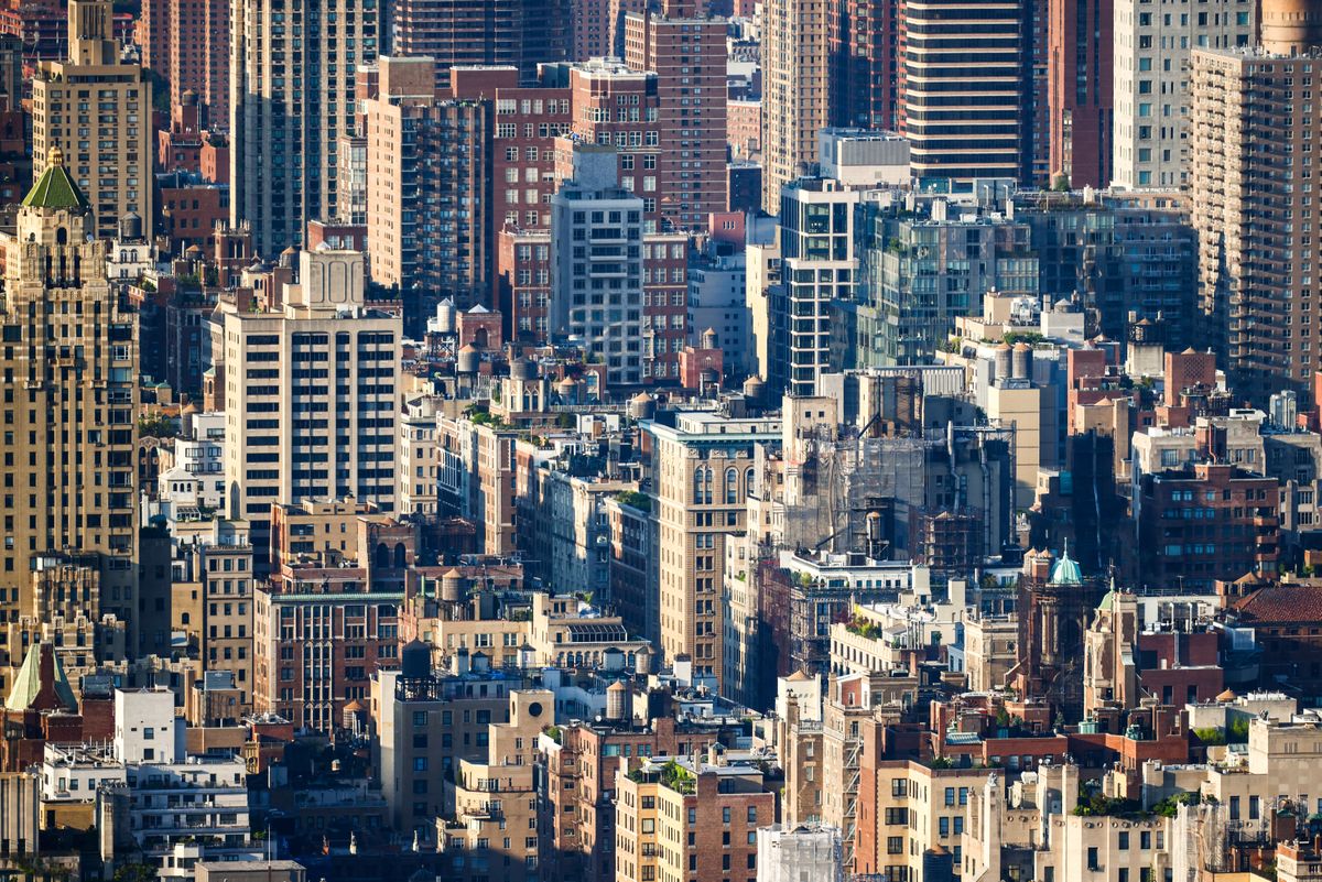 New York City Skyline betondzsunel