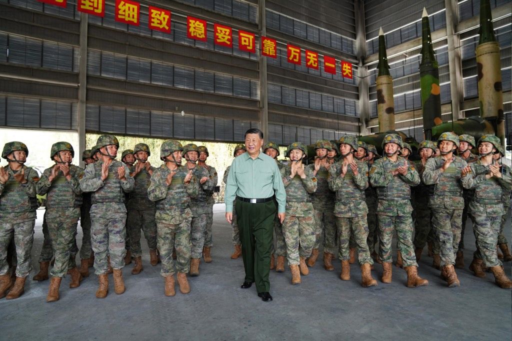 CHINA-XI JINPING-ROCKET FORCE-BRIGADE-INSPECTION (CN)