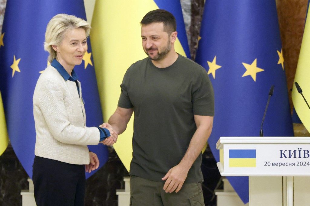 President Volodymyr Zelensky hosts EU chief Ursula von der Leyen for talks on Ukraine's energy infrastructure, hitel