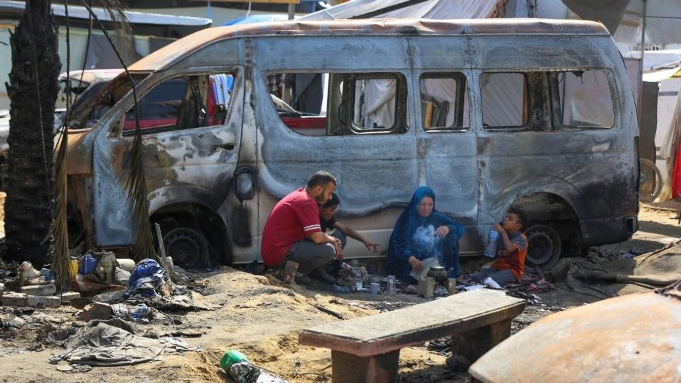 Following Israeli strike on tents of displaced in Gaza hospital courtyard