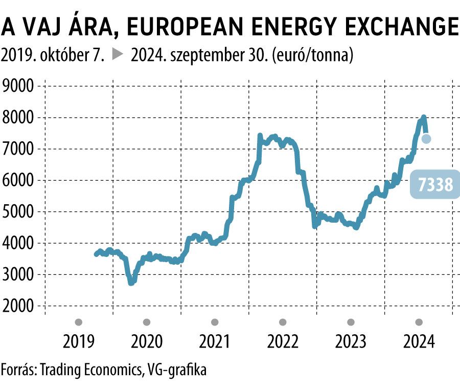 A vaj ára, European Energy Exchange
