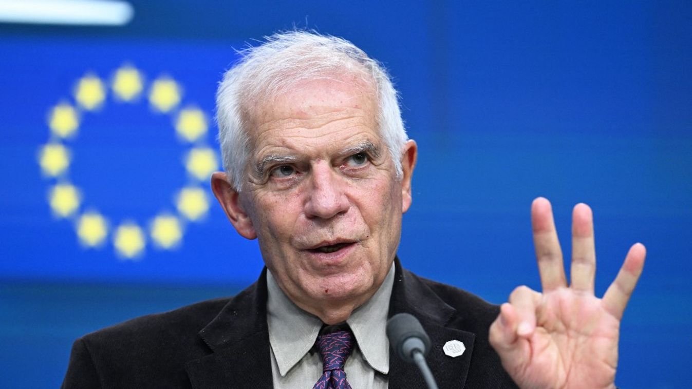 EU Foreign Policy Chief Josep Borrell speaks at a press conference in Brussels
ukrajna
