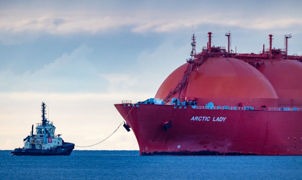 German Baltic Sea Energy Terminal in the port of Mukran