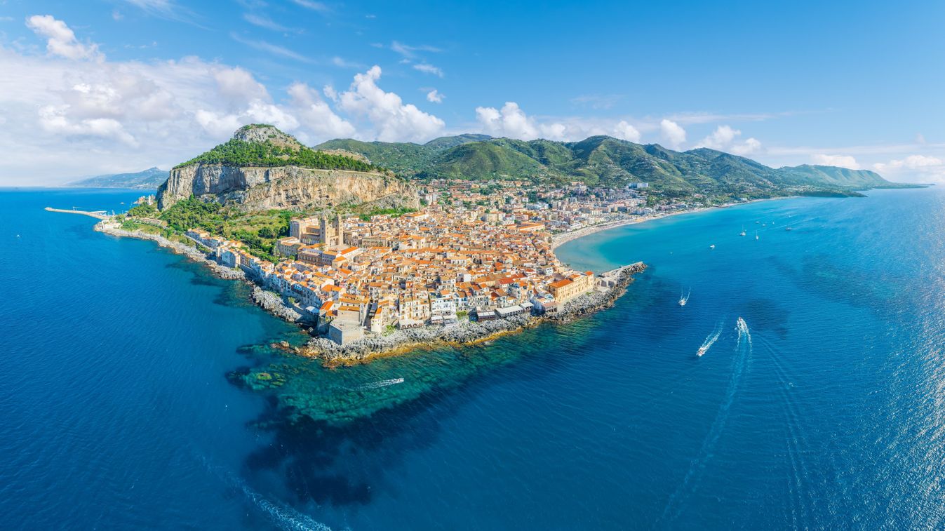 Aerial,View,Showcasing,Its,Historic,Architecture,,Stunning,Coastline,,And,Mediterranean