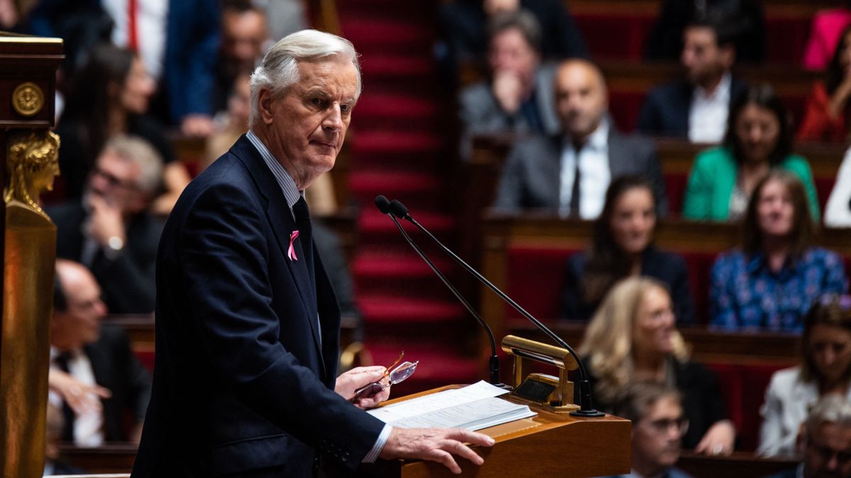 French PM Barnier Delivers General Policy Statement to National Assembly Amidst Political Turmoil francia miniszerelnök