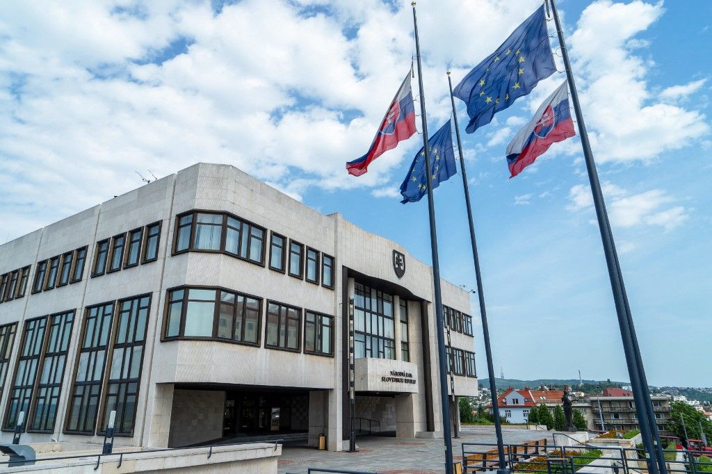 Slovakia: National Council (parliament) of Slovakia, Bratislava
Slovakia: Parliament Building: the seat of the National Council in Bratislava.
Photo from June 12th, 2019. | usage worldwide (Photo by Daniel Kalker / DPA / dpa Picture-Alliance via AFP) adóemelés