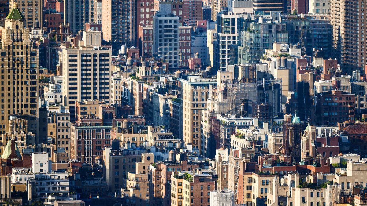 New York City Skyline betondzsunel