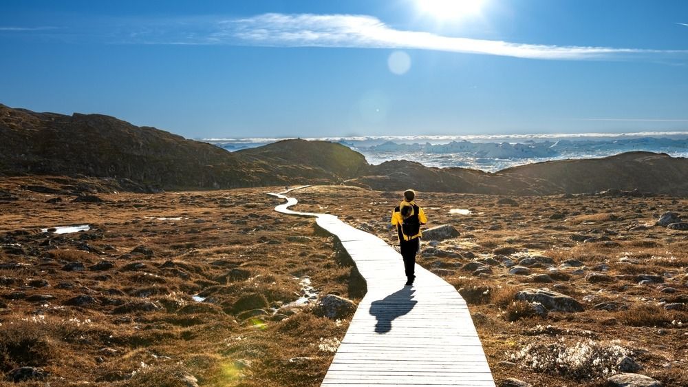 The,Landscape,Of,Greenland,During,Summer,,The,Photo,Was,Taken