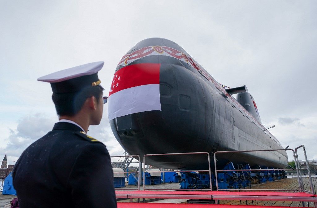 Rheinmetall Submarine christening for Singapore in Kiel