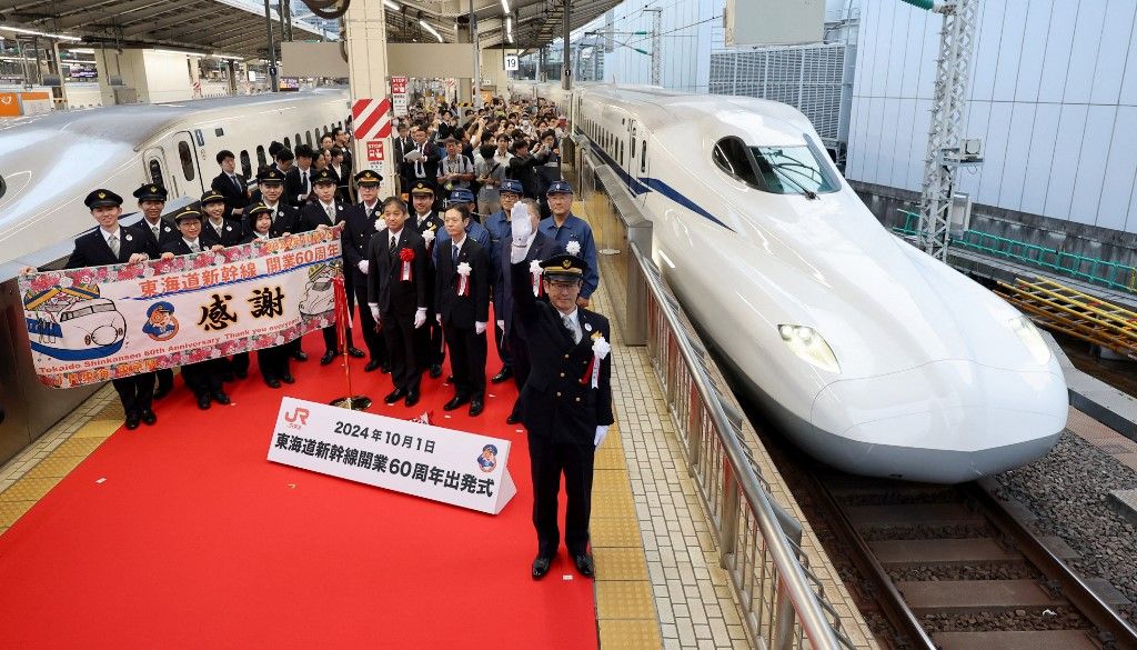 Tokaido Shinkansen Bullet Train celebrates 60th anniversary