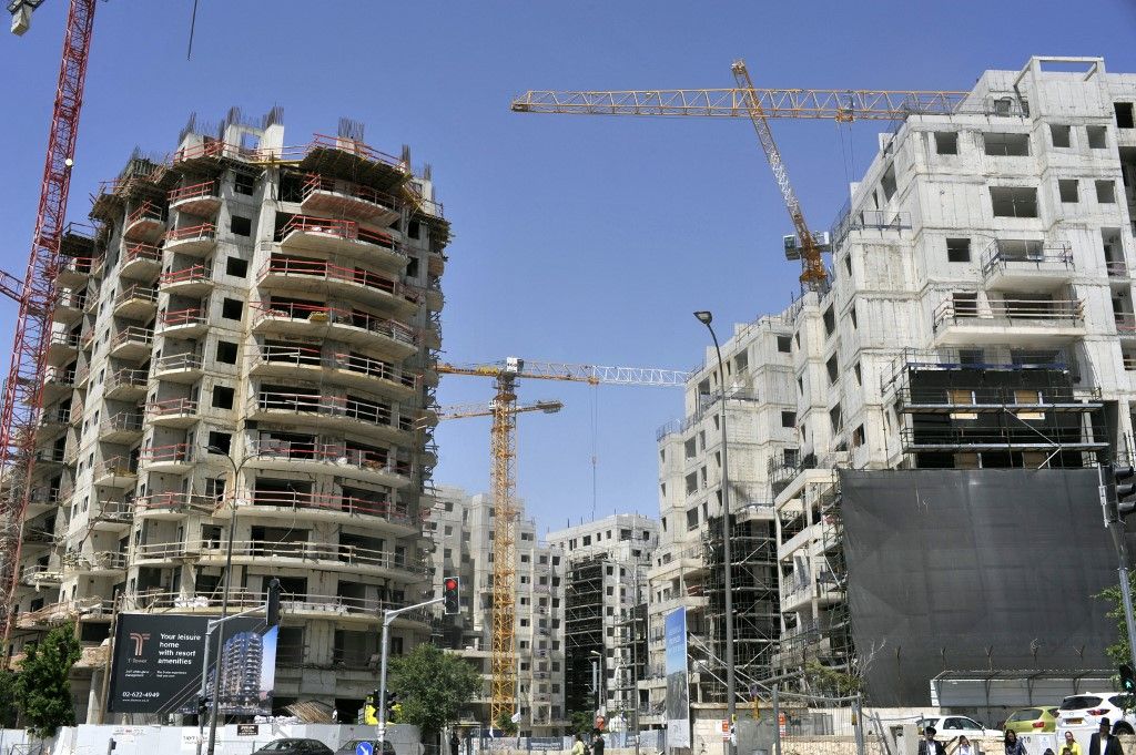 ISRAEL. JERUSALEM. HOUSING CONSTRUCTION Közel-keleti háború