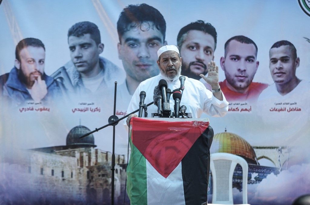 Palestinians gather to support Palestinian prisoners in Israeli jails, Hamász