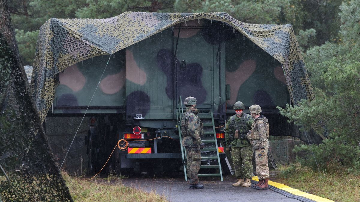 Media day for the NATO command post exercise Avenger Triad 24 lettország