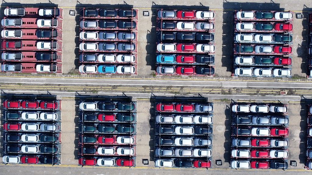 kínai autók 
Vehicles Export at Taicang Port