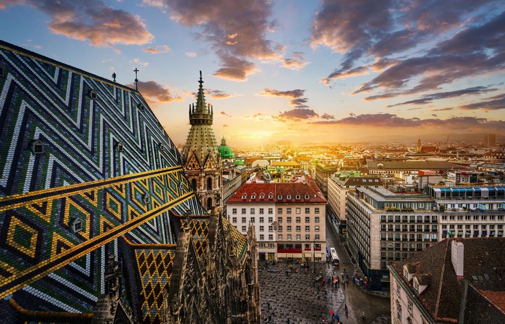 View,Of,Vienna,From,The,Roof,Of,St.,Stephen's,Cathedral,