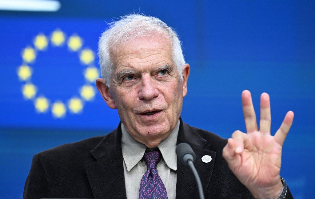 EU Foreign Policy Chief Josep Borrell speaks at a press conference in Brussels
ukrajna
