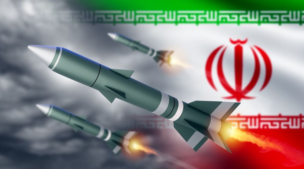 Air,Rockets,With,Iran,Flag.,Air,Defense,Missiles.,Ballistic,Missiles