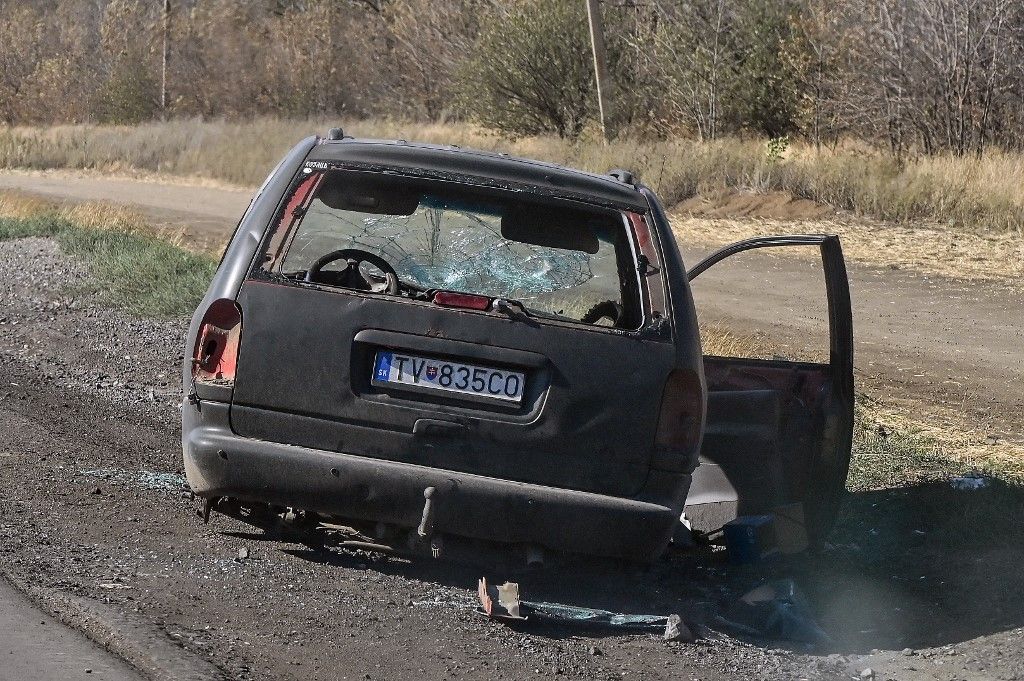 Frontline city of Kurakhove, Donetsk region