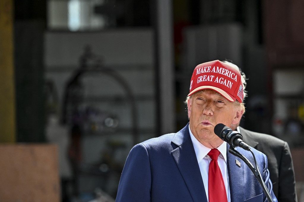 Donald Trump visits Georgia in the aftermath of powerful storm Helene