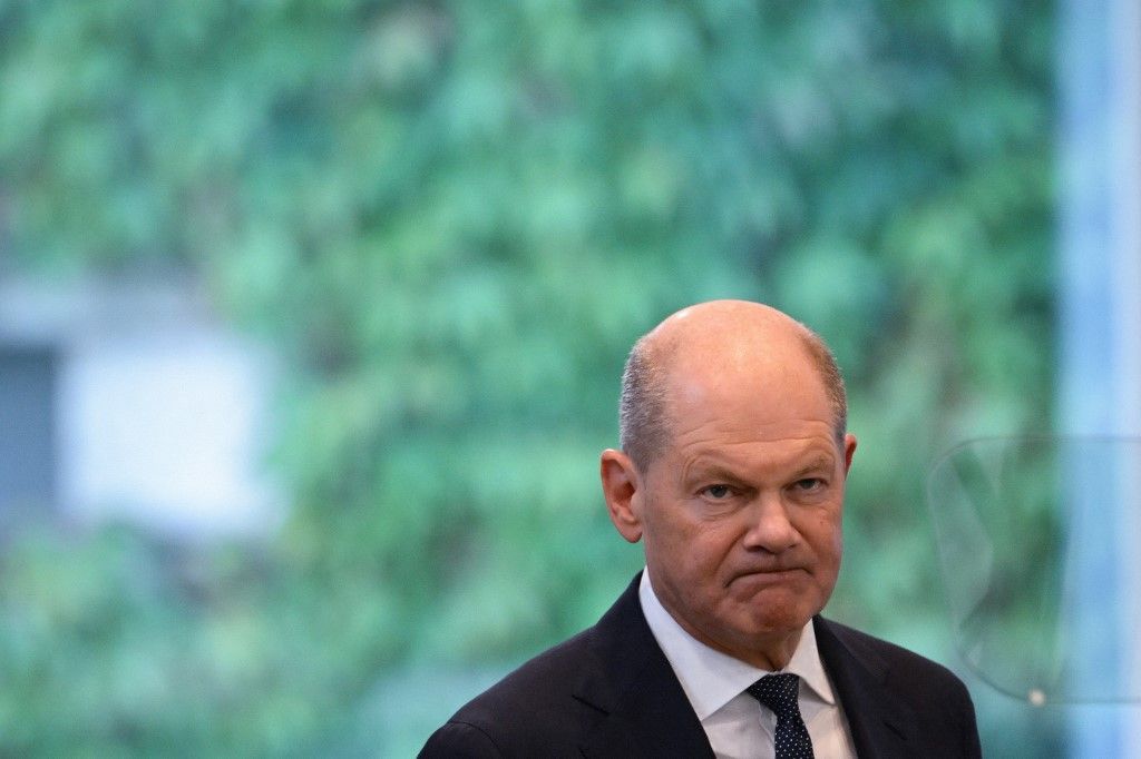 Olaf Scholz, Irán, Izraeli háború