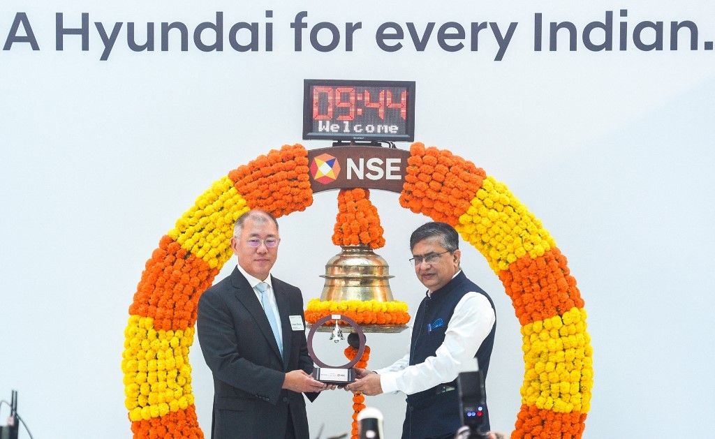 IPO Listing ceremony of Hyundai Motor in India