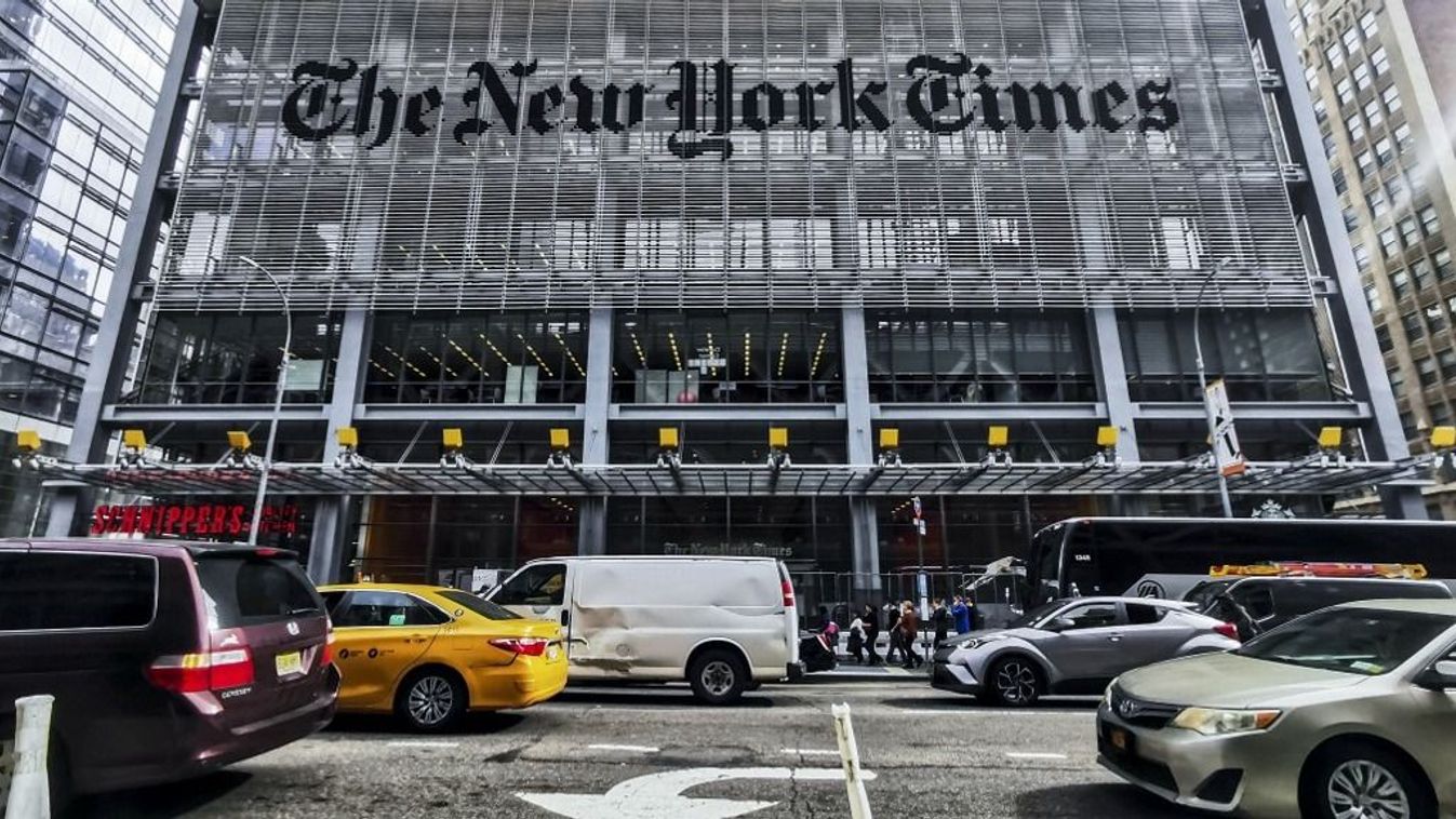 Daily Life In New York
New York Times newspaper office building is seen in Manhattan, New York, United States, on October 26, 2022. (Photo by Beata Zawrzel/NurPhoto) (Photo by Beata Zawrzel / NurPhoto / NurPhoto via AFP)