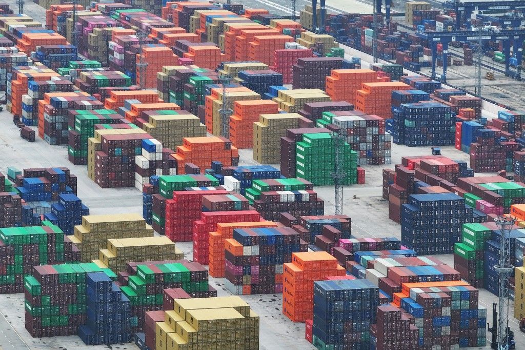 Longtan Port area of Nanjing Port
Containers are seen at the Longtan Port area of Nanjing Port in Nanjing, Jiangsu province, China, on October 17, 2024. (Photo by Costfoto/NurPhoto) (Photo by CFOTO / NurPhoto / NurPhoto via AFP)