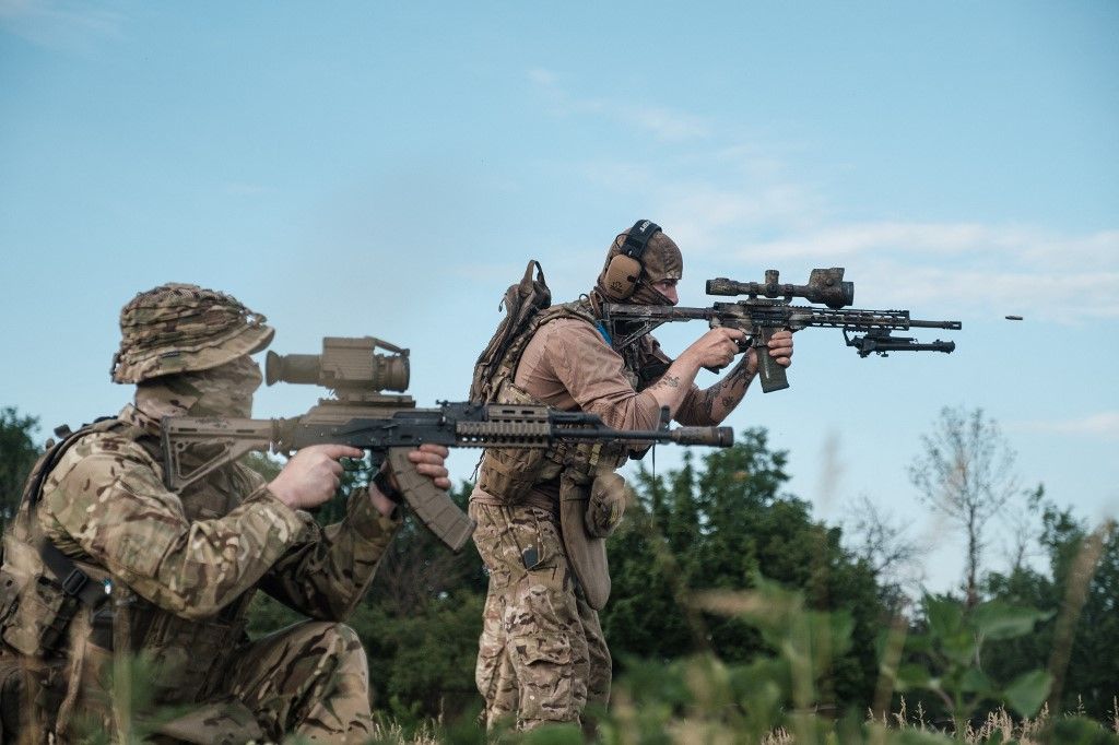 1st brigade of Ukrainian National Guard holds training in Donetsk region