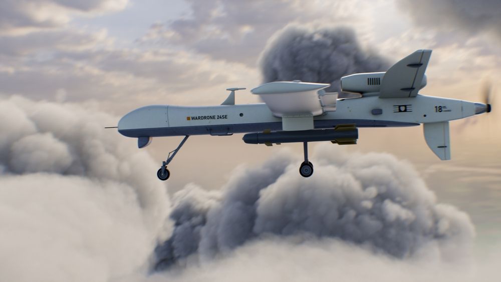 3d,Animation,Of,Military,Remotely-piloted,Drone,Flight.,Combat,Drone,Launches
