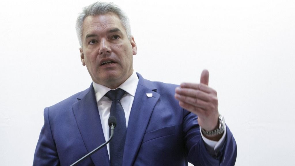 AUSTRIA - POLITIC - GOVERNMENT - COALTITION
Karl Nehammer és Donald Trump