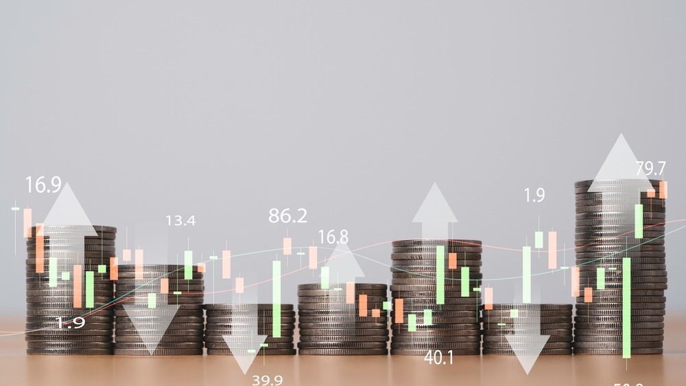 ETF, befektetés, kötvény, részvény, Virtual,Up,And,Down,Arrow,And,Stock,Market,Graph,With, eszkaláció, tőzsde, nyugat, 