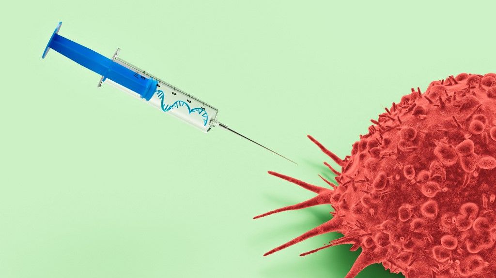 Cancer vaccine, conceptual illustration